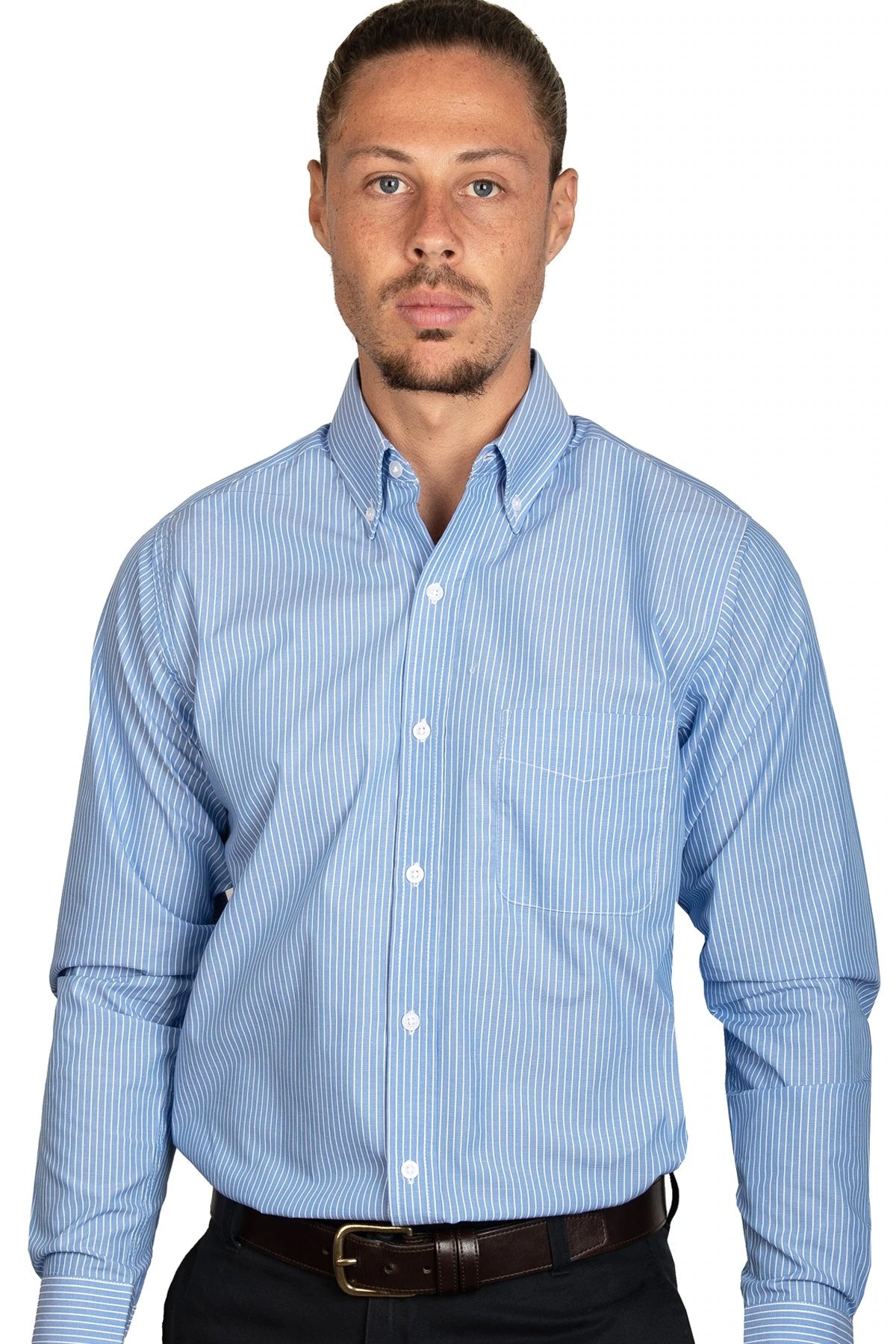 CAMISA SOUL AND BLUES AZUL CIELO #38 CLASSIC FIT